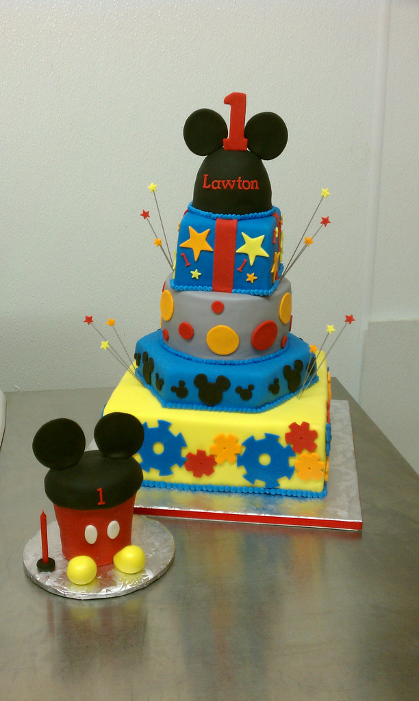 Mickey Mouse Clubhouse First Birthday Cake And Matching Ovâ¦